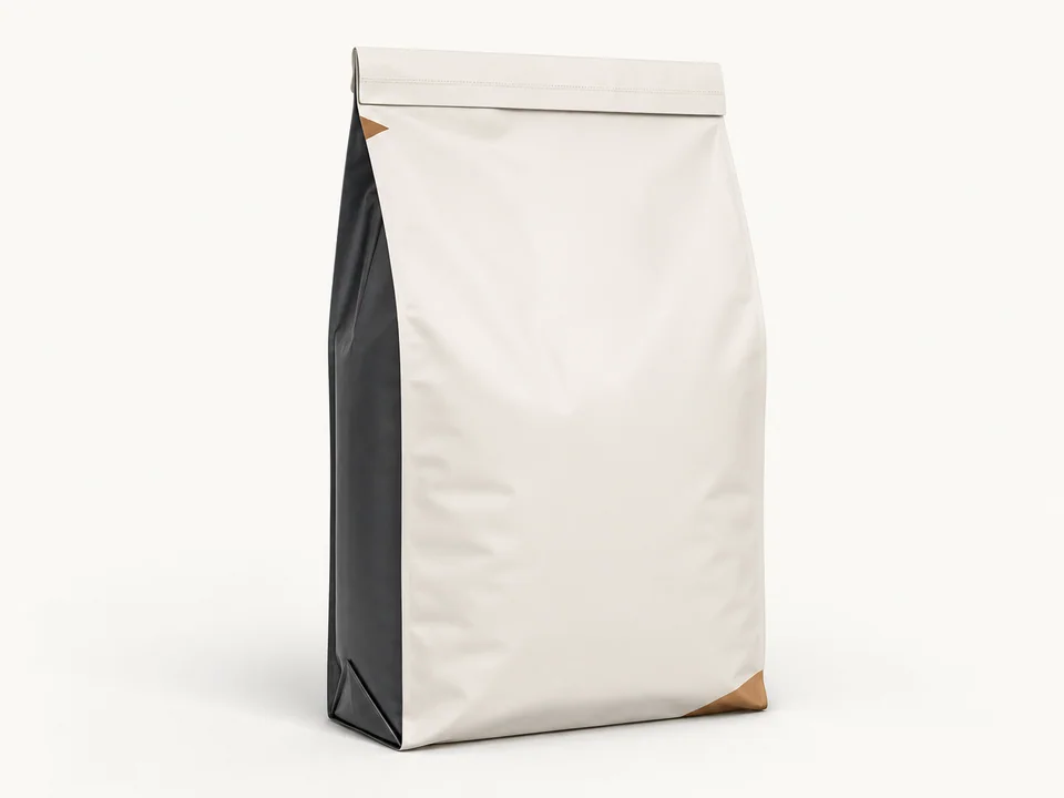 Unbranded pinch-bottom quad-seal bag for medium and large cat litter packs