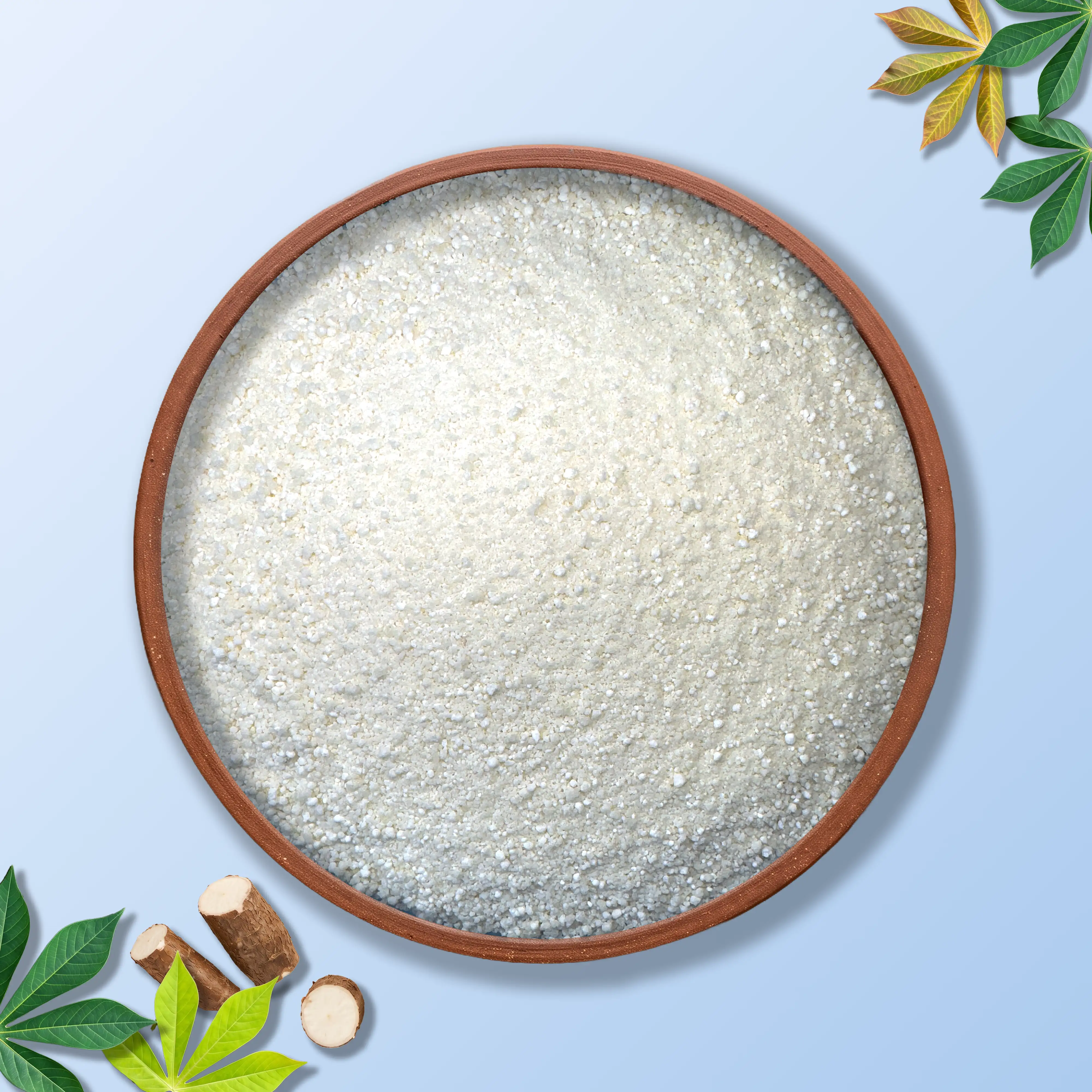 Cassava cat litter texture detail